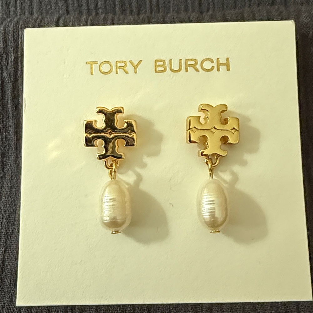 NIP Tory Burch Kira Pearl Drop Earrings